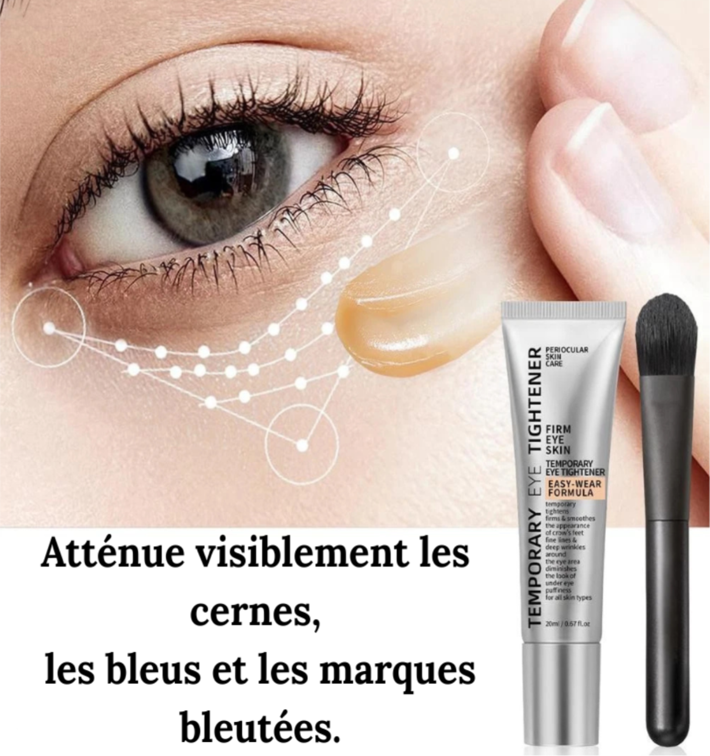 Temporary Eye : "Crème Yeux Anti-Rides & Poches – Effet Lift Instantané"